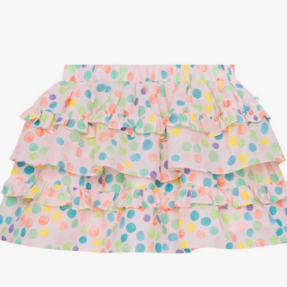 Posh Peanut | Estelle Popplin Ruffled Mini Skirt | 8yr